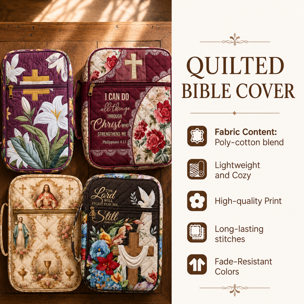 Autumn Maple Leaves Quilted Bible Cover VVCLD10