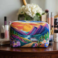 Mountain Sunset Quilted Makeup Bag VVCLD01