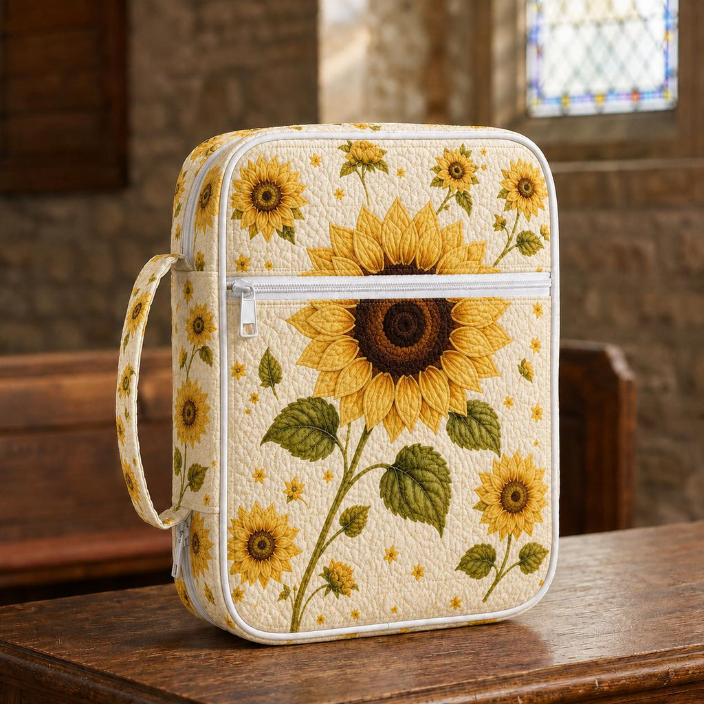 Sunflower Quilted Bible Cover VVCLD02