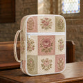 Vintage Floral Patchwork Quilted Bible Cover VVCLD06