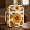 Sunflower & Autumn Leaf Quilted Bible Cover VVCLD07