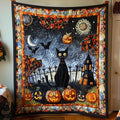 Halloween Black Cat Quilted Blanket VVCLD05