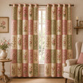 Vintage Floral Patchwork Quilted Curtains VVCLD10