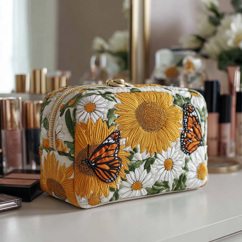 Floral Glow Quilted Makeup Bag VVCLD03