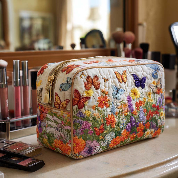 Bloom Garden Quilted Makeup Bag VVCLD05