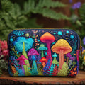 Boho Mushroom Quilted Makeup Bag VVCLD10