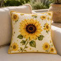 Sunflower Harvest Quilted Pillow Cover VVCLD05